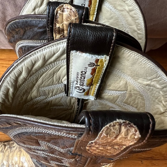 Vintage Python snake skin Western boots - Picture 4 of 6